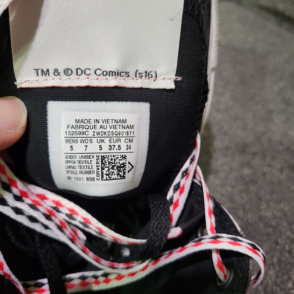Converse Chuck Taylor All Star High x DC Comics Harley Quinn M W 7 - Picture 6 of 7